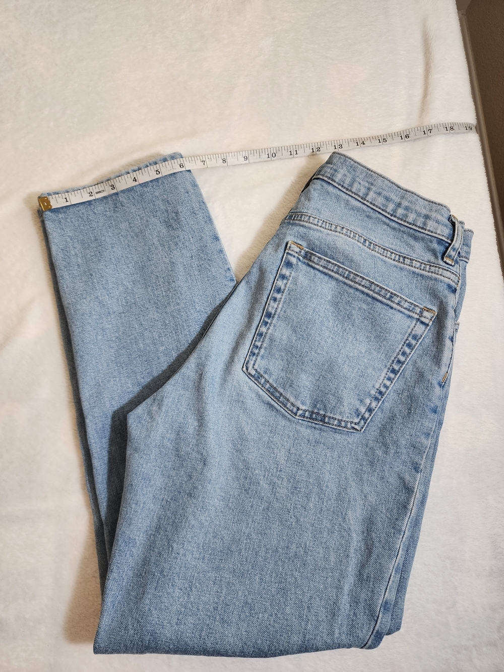 Everlane The Cheeky Crop Jeans Size 28 Light Wash Straight Leg - Picture 10 of 10